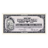 S4-D-RN 1974 Canadian Tire Coupon 25 Cents Uncirculated