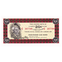 MP1B-20C1 Canadian Tire Coupon Mor-Power 10 + 10 Uncirculated