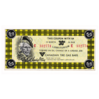 GB1B-30E2 Canadian Tire Coupon Gas Bar 15 + 15 VF-EF