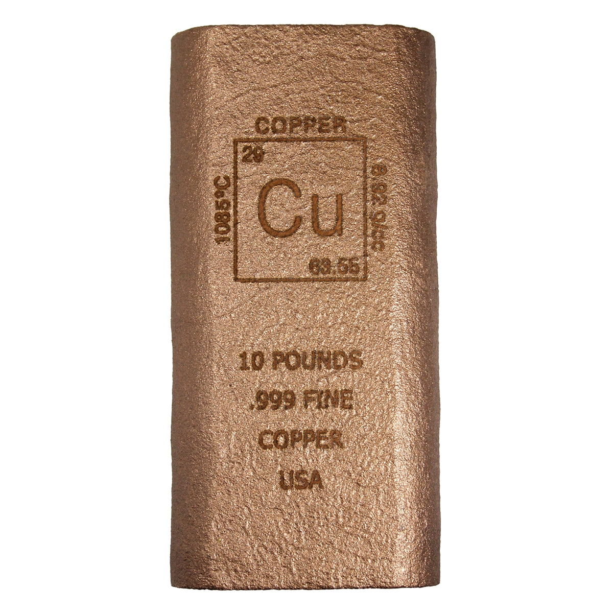 Elemental Bar 10 Pound .999 Fine Copper