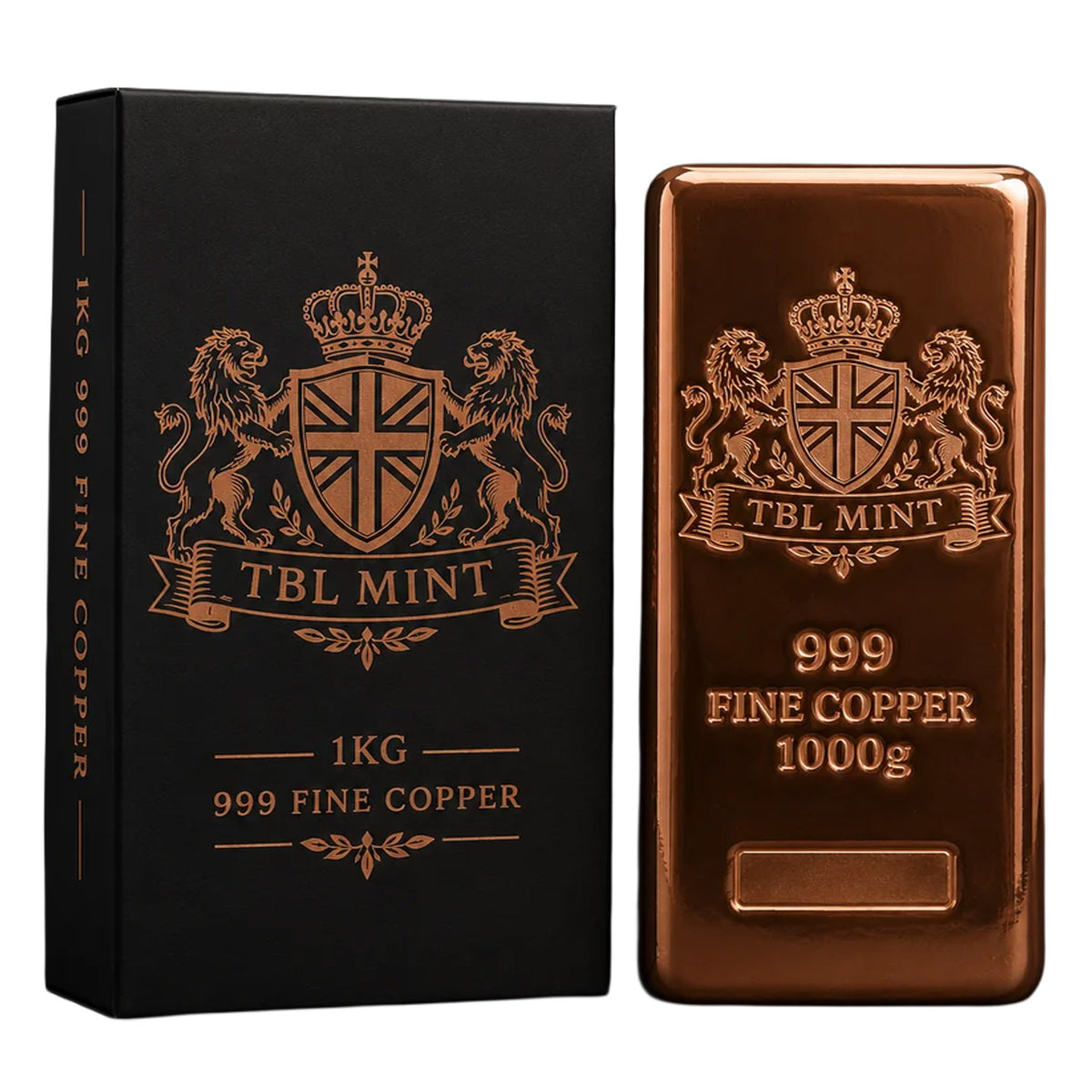 TBL Mint Bar 1000g (KILO) .999 Fine Copper