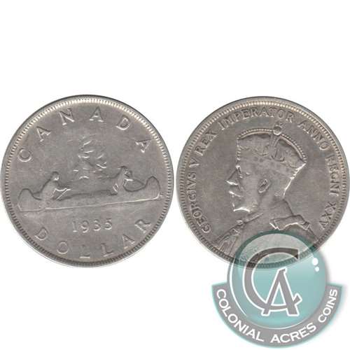 1935 Canada Dollar Fine (F12)