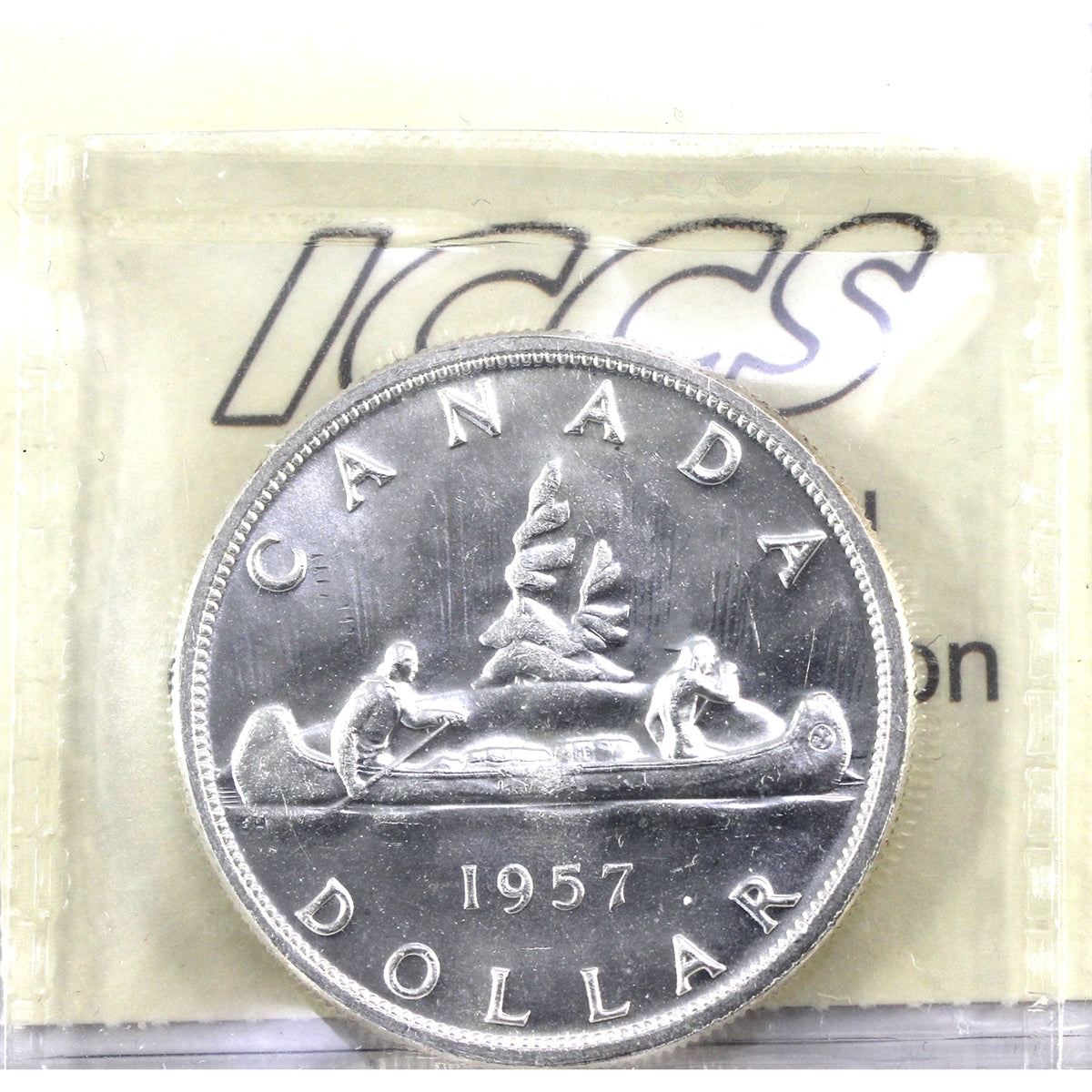 1957 1 WL Canada Dollar ICCS Certified MS62