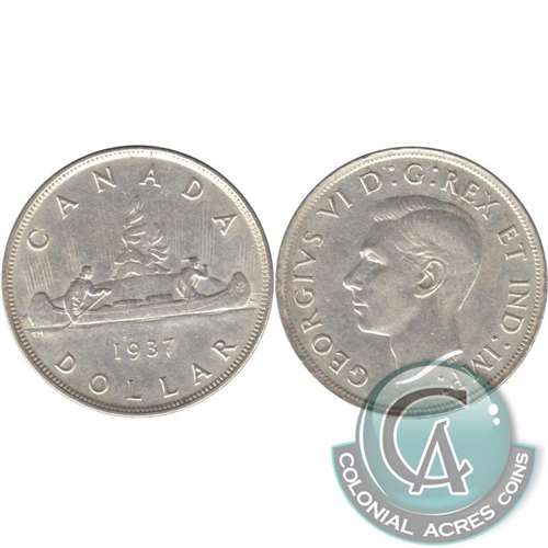 1937 2x HP Canada Dollar Very Fine (VF20)