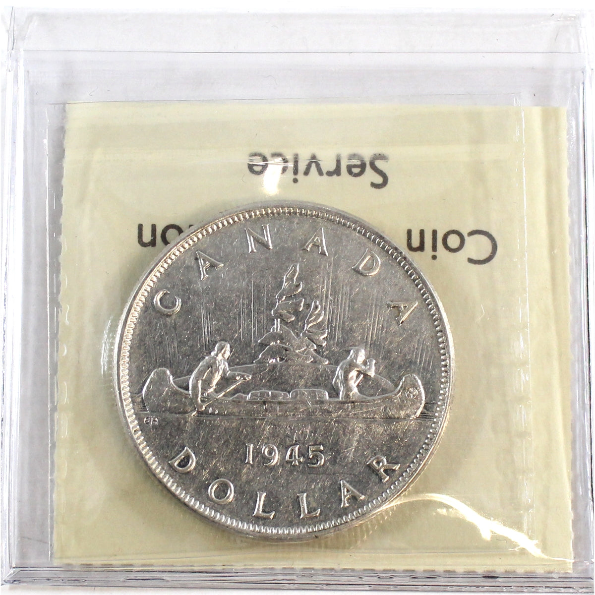 1945 5/5 Canada Dollar ICCS Certified VF30