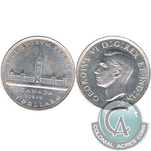 1939 Canada Dollar Brilliant Uncirculated (MS63)