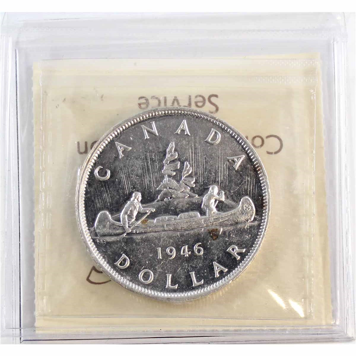 1946 Canada Dollar ICCS Certified AU50