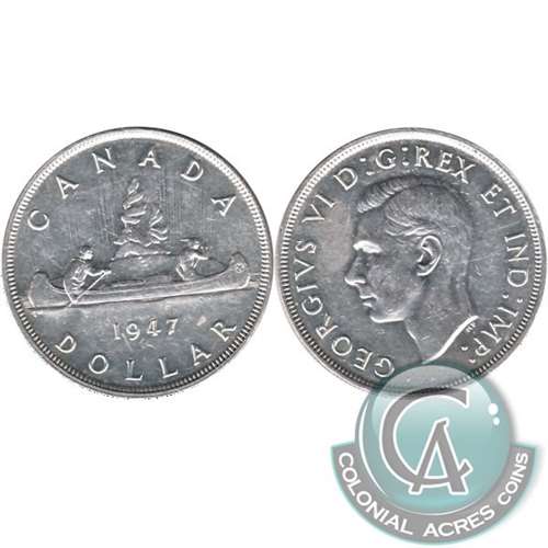 1947 Blunt 7 Canada Dollar Extra Fine (EF40) $