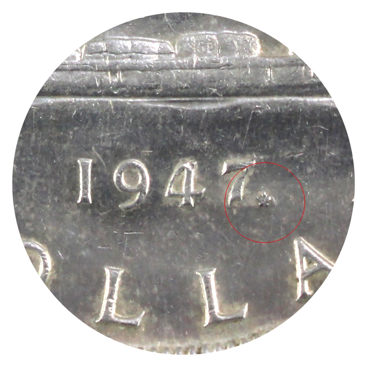 1947 Maple Leaf Canada Dollar ICCS Certified AU55
