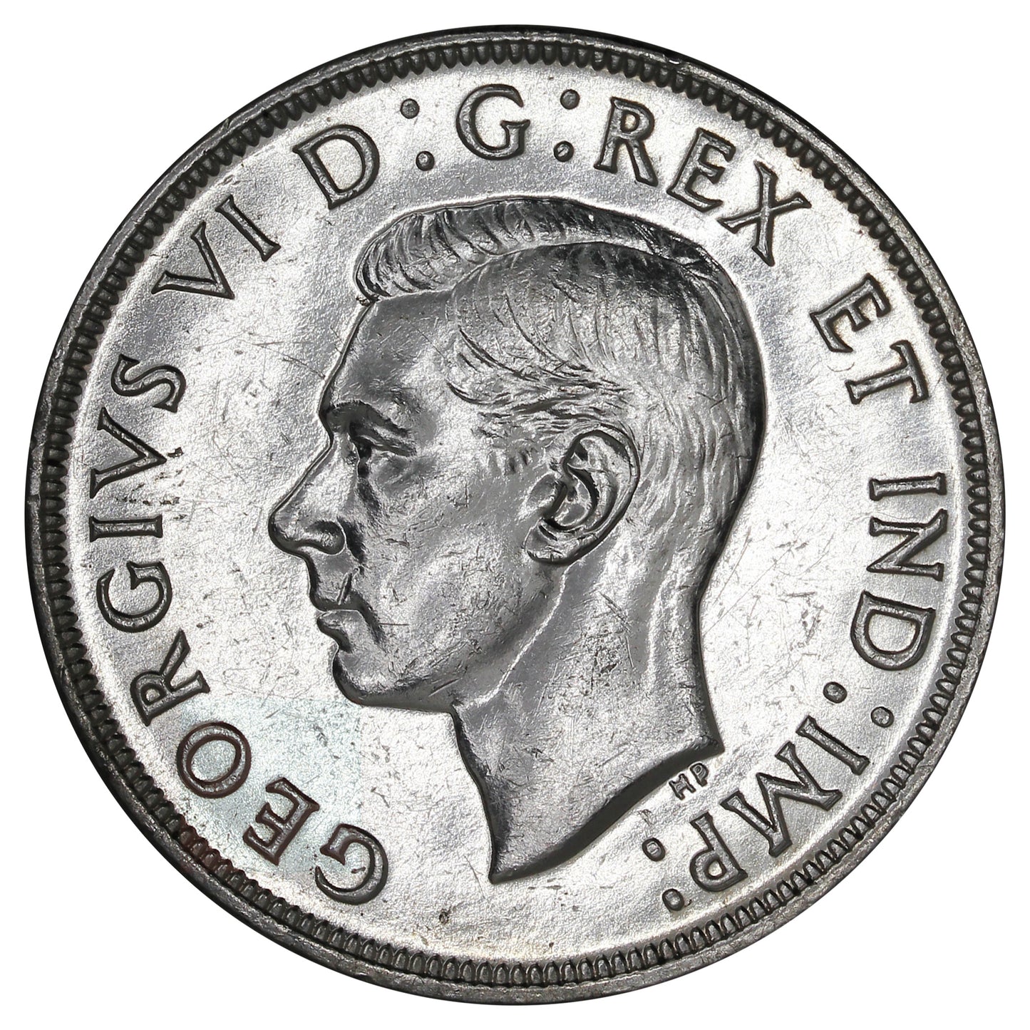 1947 Pointed 7 3x HP Canada Dollar Extra Fine (EF40) $