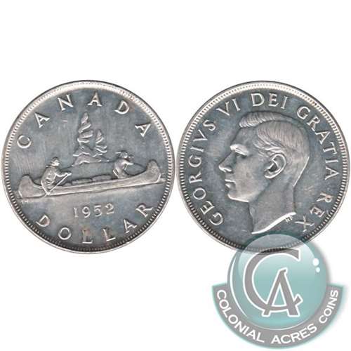 1952 Canada Dollar Almost Uncirculated (AU50)