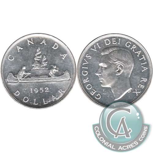 1952 Canada Dollar Uncirculated (MS60)