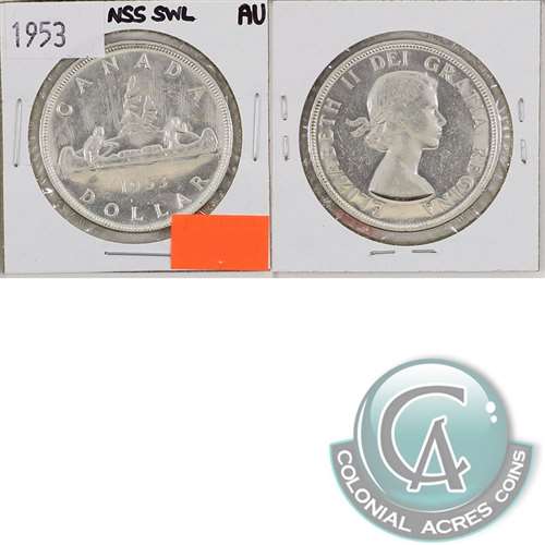 1953 NSS SWL Canada Dollar Almost Uncirculated (AU50)