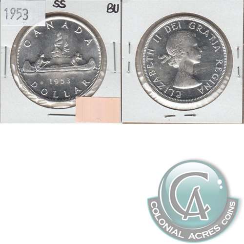 1953 SS Canada Dollar Brilliant Uncirculated (MS63)