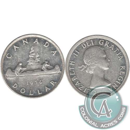 1954 Canada Dollar VF-EF (VF30)