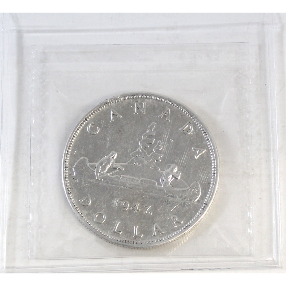 1947 Maple Leaf Canada Dollar ICCS Certified VF30