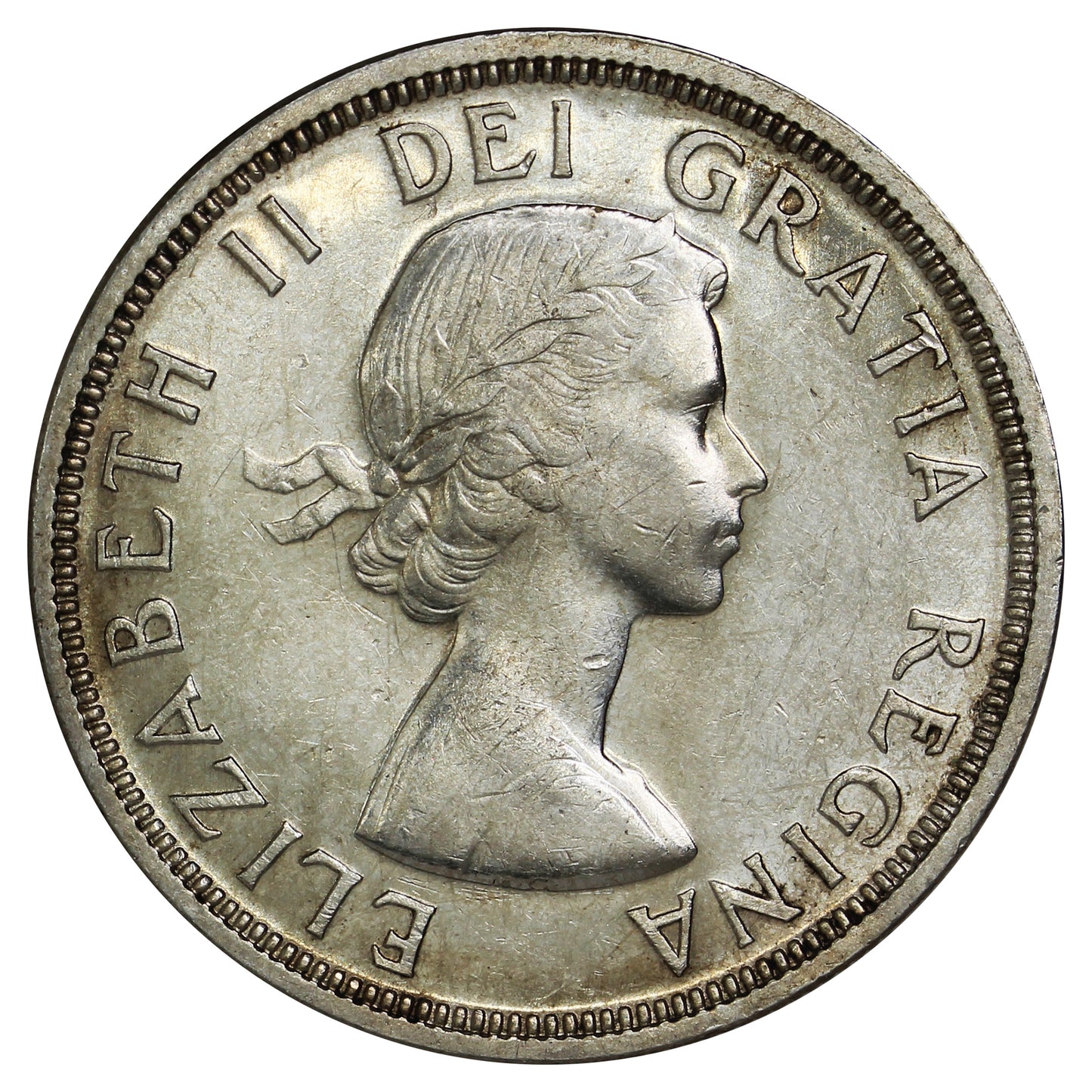 1955 Arnprior With Die Break Canada Dollar AU-UNC (AU55) $