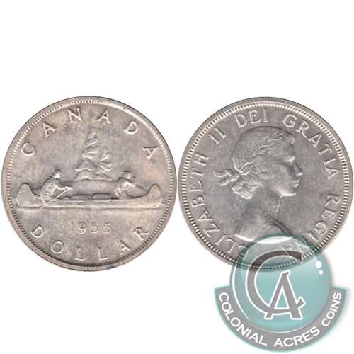 1955 Arnprior With Die Break Canada Dollar EF-AU (EF45)