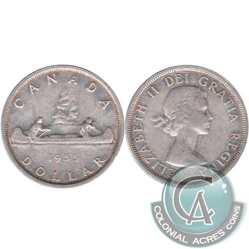 1955 Arnprior Without Die Break Canada Dollar VF-EF (VF30)