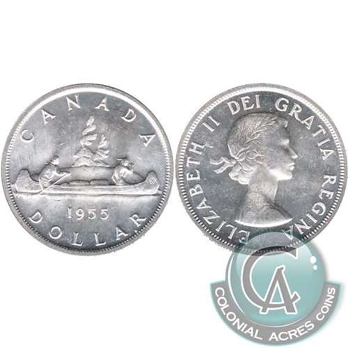 1955 Canada Dollar Brilliant Uncirculated (MS63) $