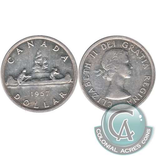 1957 Canada Dollar Extra Fine (EF40)