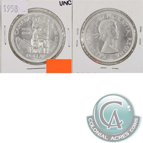 1958 Canada Dollar Uncirculated (MS60)