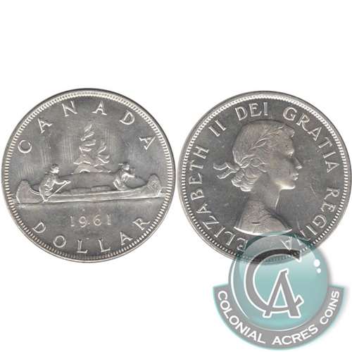 1961 Canada Dollar Uncirculated (MS60)