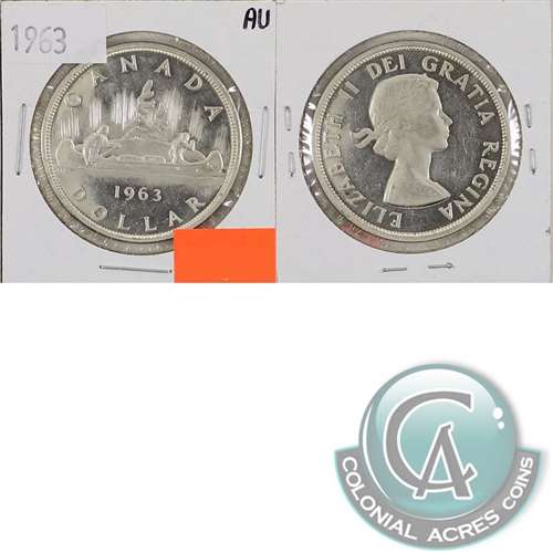 1963 Canada Dollar Almost Uncirculated (AU50)