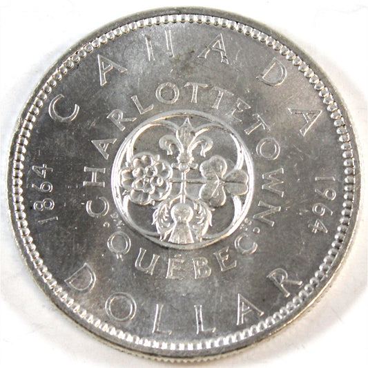 1964 No Dot Canada Dollar UNC+ (MS62)