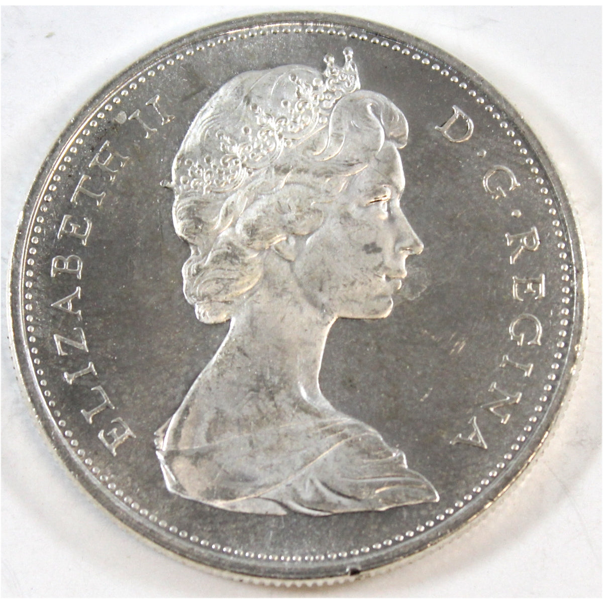 1965 Small Beads Blunt 5 (Variety 2) Canada Dollar UNC+ (MS62)