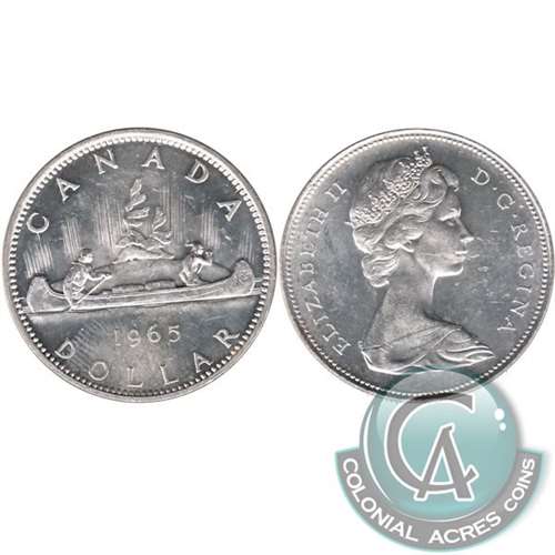 1965 Large Beads Blunt 5 (Variety 3) Canada Dollar AU-UNC (AU55