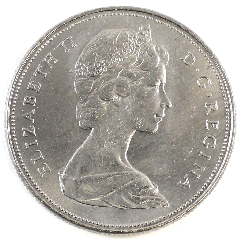 1968 No Island Canada Nickel Dollar Brilliant Uncirculated (MS63)