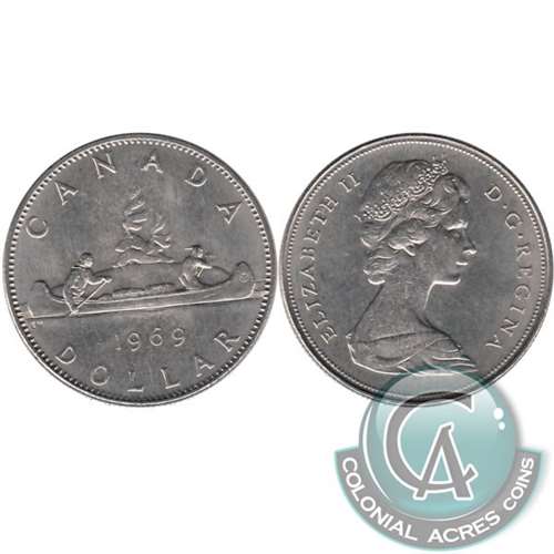 1969 Canada Nickel Dollar UNC+ (MS62)