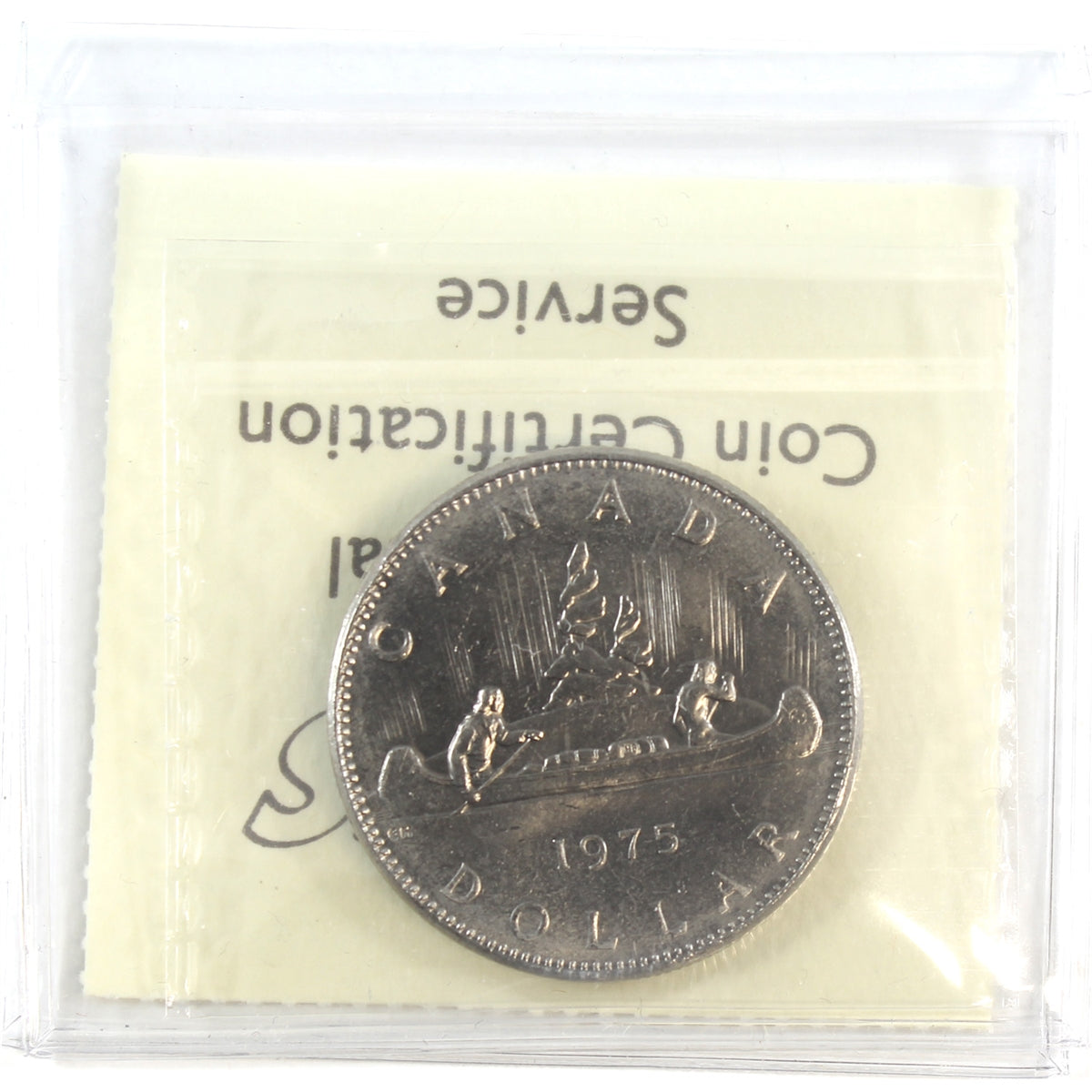 1975 Attached Jewels Canada Nickel Dollar ICCS Certified MS64