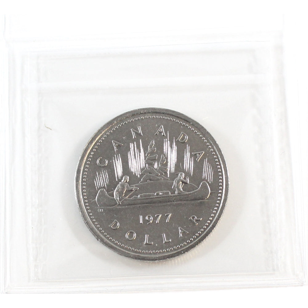 1977 WL, Detached Jewel Canada Nickel Dollar ICCS Certified MS65