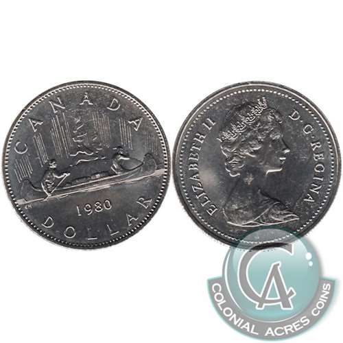 1980 Canada Nickel Dollar UNC+ (MS62)