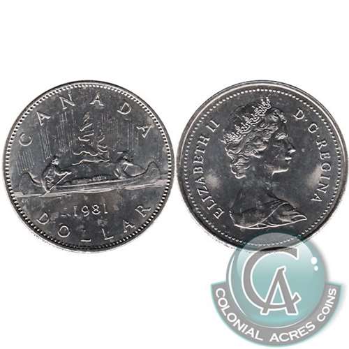 1981 Canada Nickel Dollar Uncirculated (MS60)