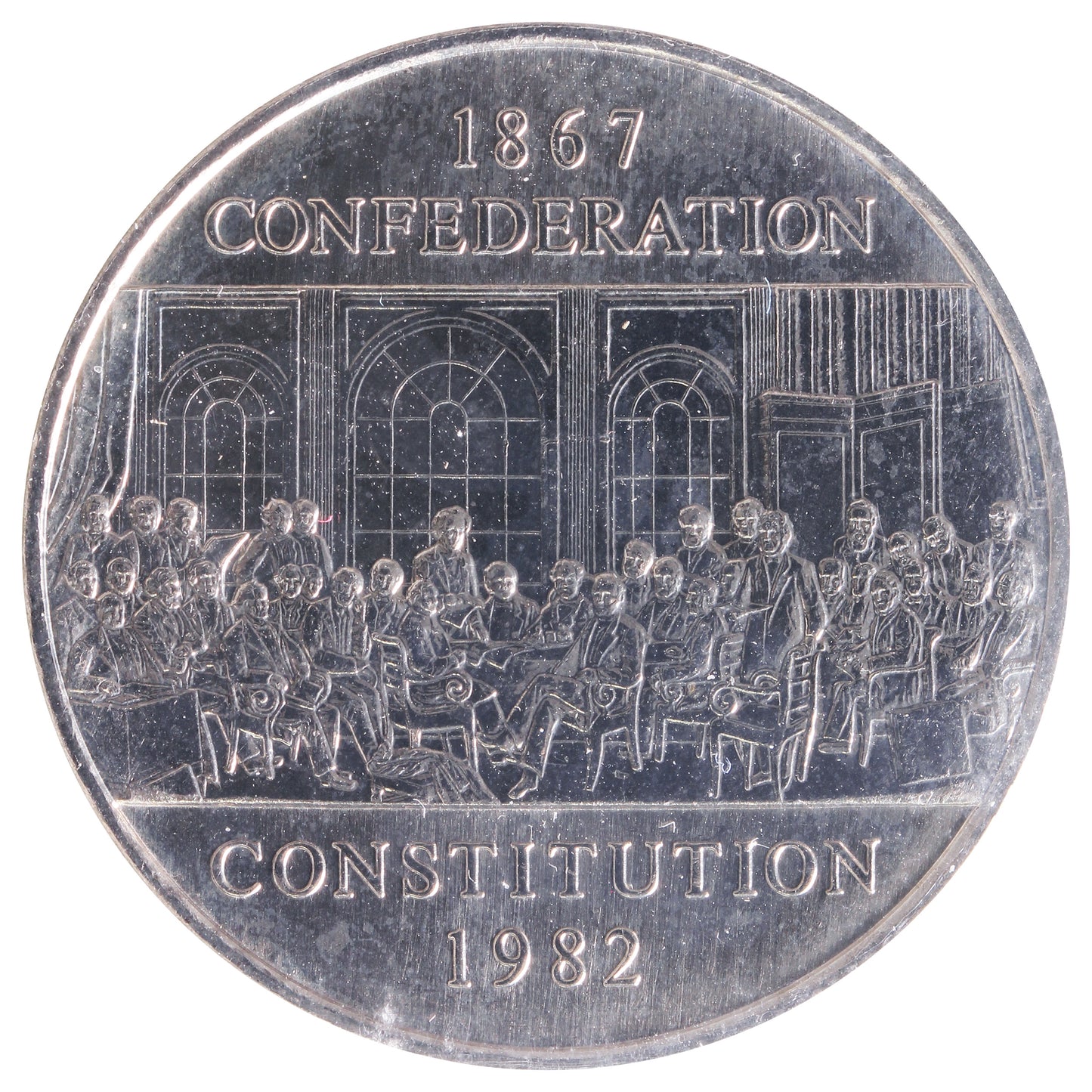 1982 Constitution Canada Nickel Dollar ICCS Certified MS65