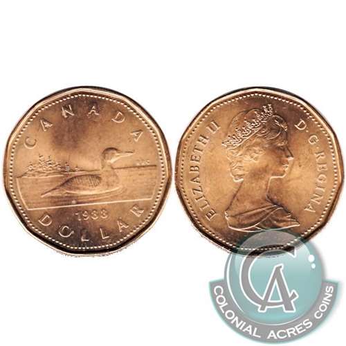 1988 Canada Loon Dollar Brilliant Uncirculated (MS63)