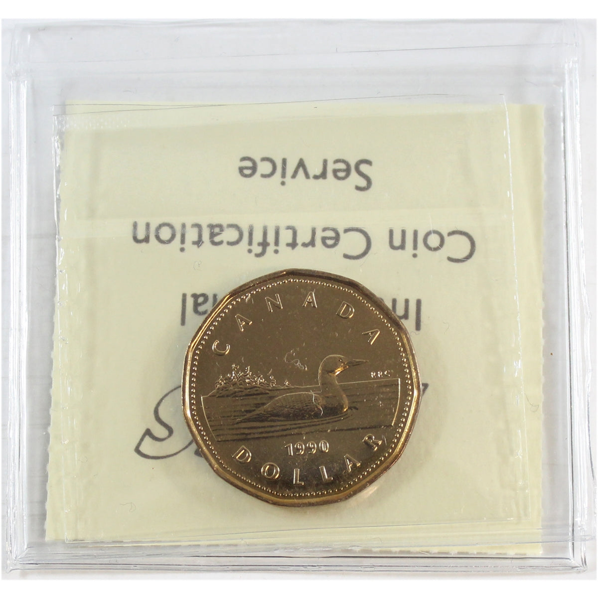 1990 Canada Loon Dollar ICCS Certified MS66