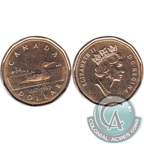 1992 Canada Loon Dollar Brilliant Uncirculated (MS63)