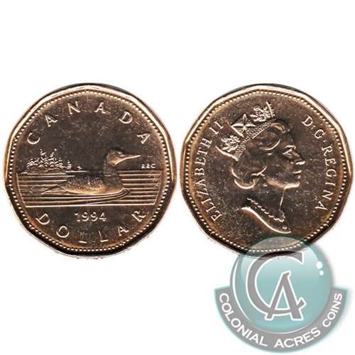 1994 Canada Loon Dollar Brilliant Uncirculated (MS63)