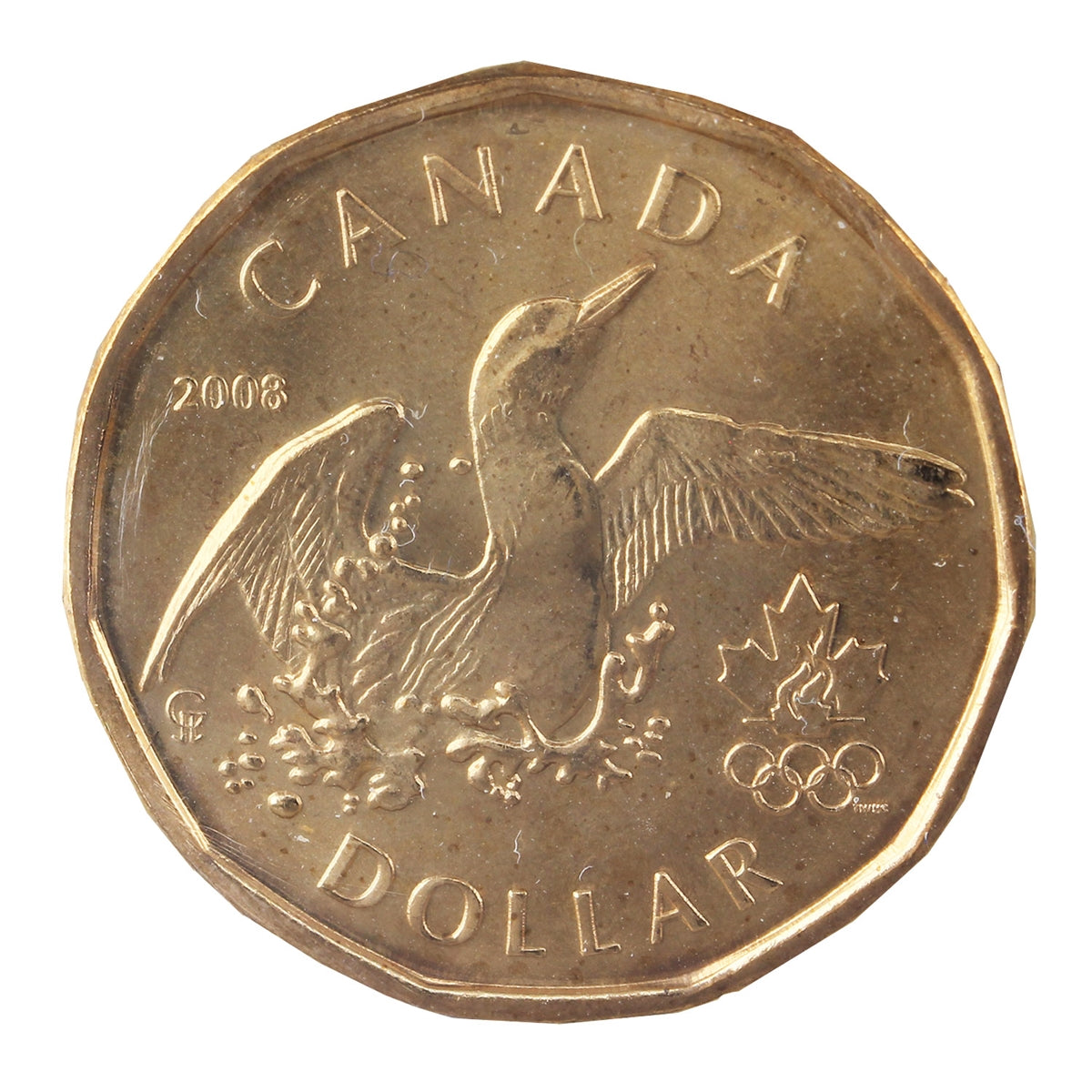 2008 Olympic Canada Dollar ICCS Certified MS65