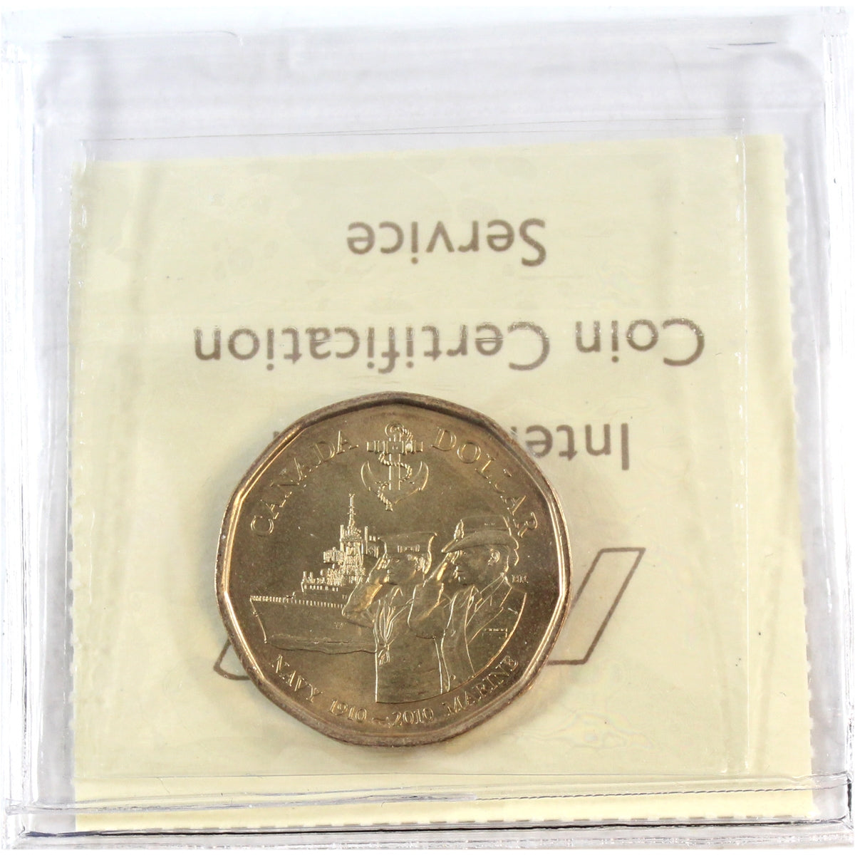 2010 Navy 100 Years Canada Dollar ICCS Certified MS66