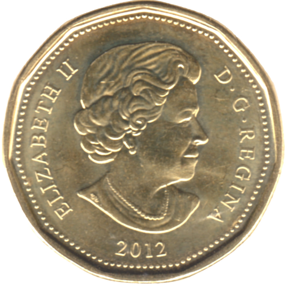 2012 Canada Olympic Loon (Lucky) Dollar Brilliant Uncirculated (MS63)
