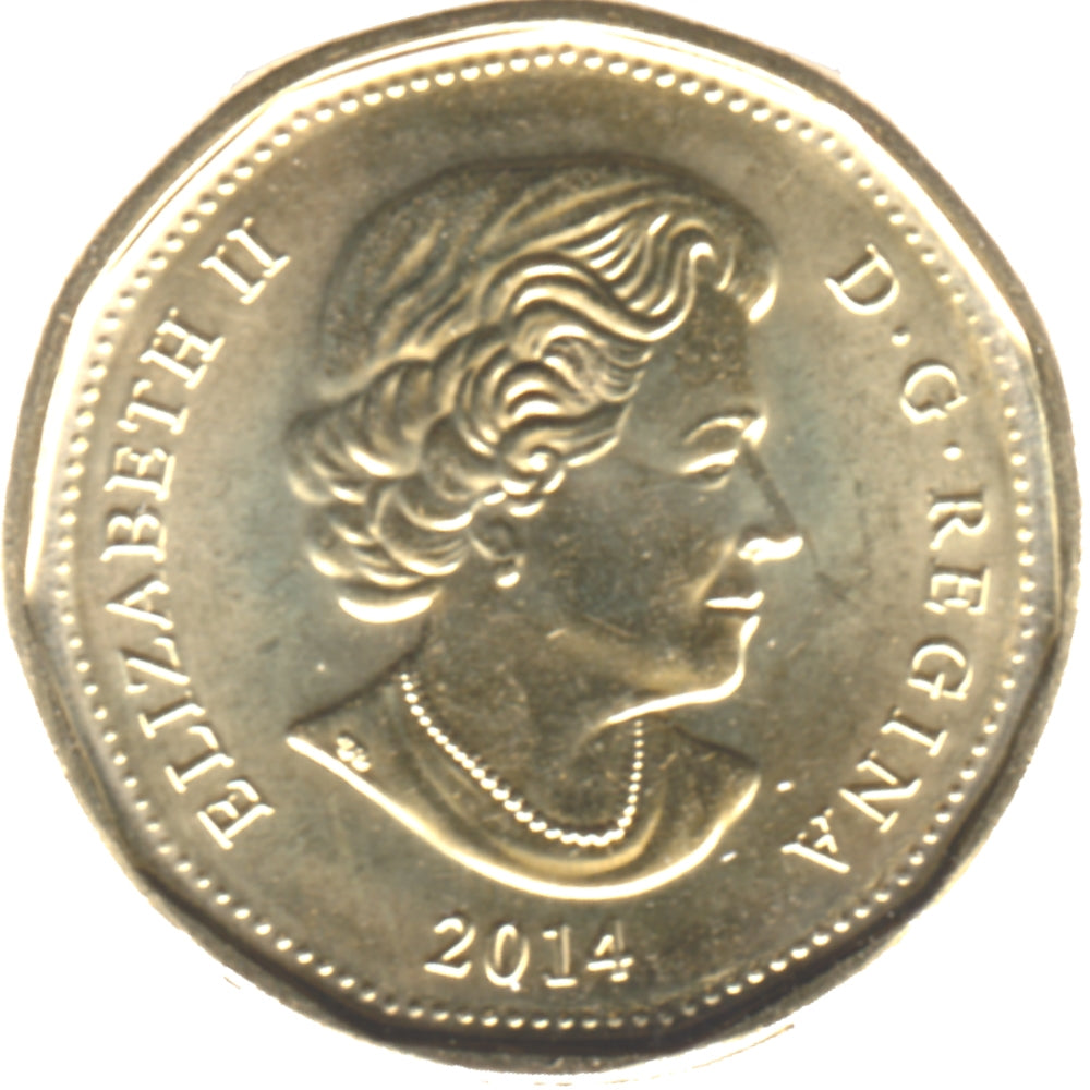 2014 Canada Loon Dollar Brilliant Uncirculated (MS63)