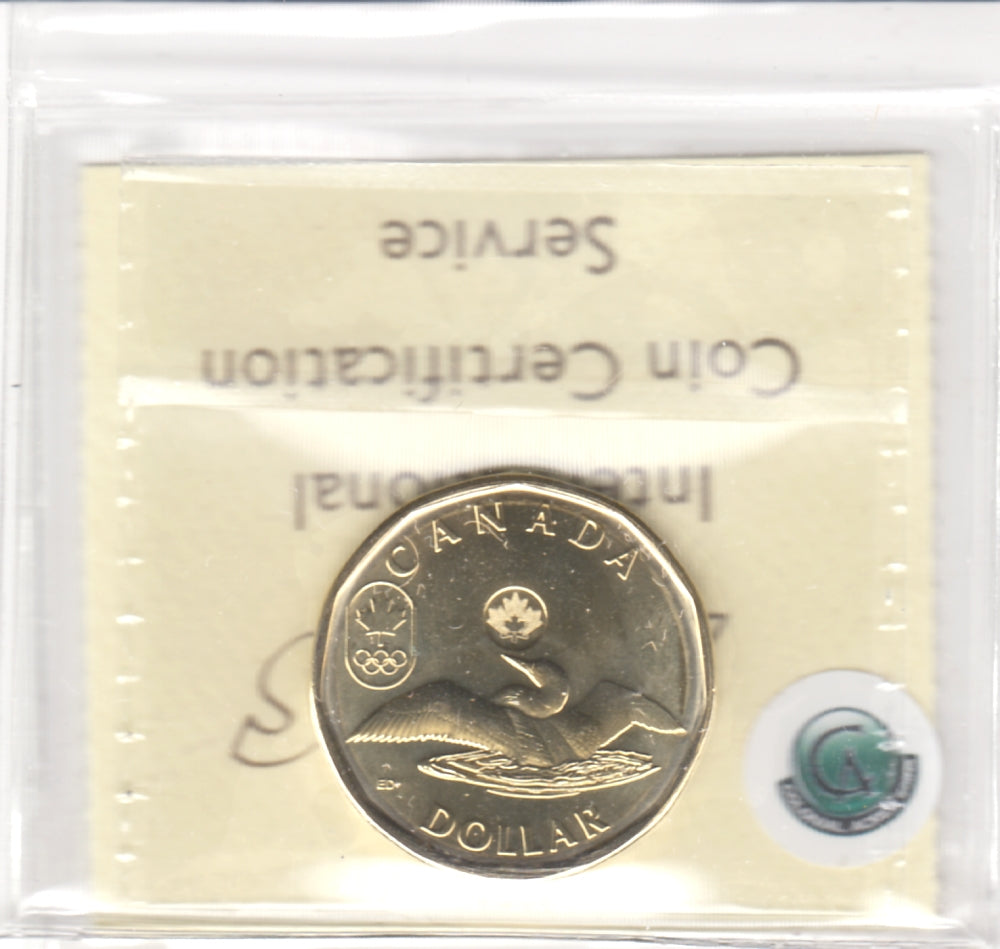 2014 Canada Olympic Loon Dollar ICCS Certified MS66