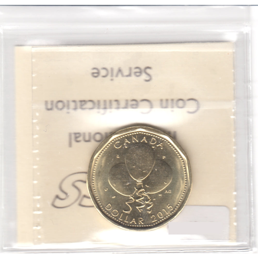 2015 Canada Birthday Dollar ICCS Certified MS65