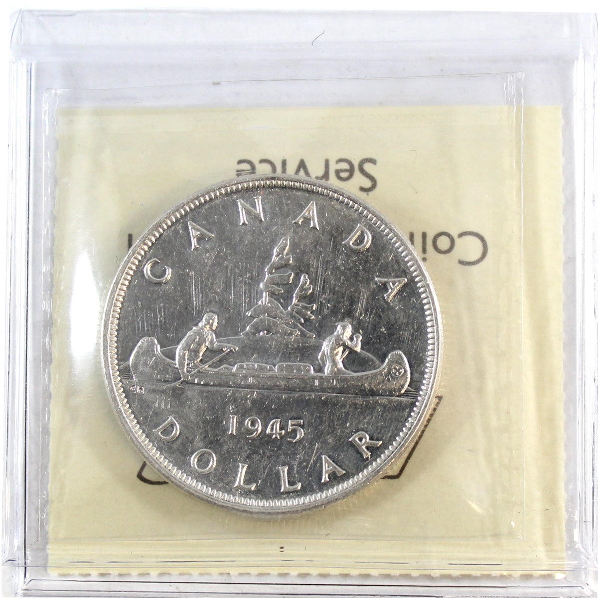 1945 Canada Dollar ICCS Certified AU55