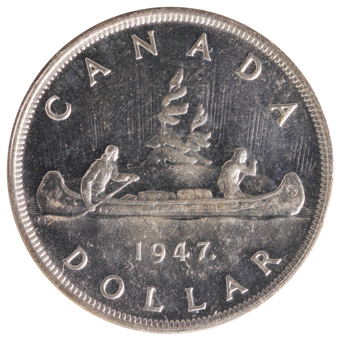 1947 Maple Leaf Canada Dollar ICCS Certified MS60